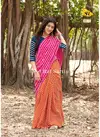 Oranges And Pink RajYog Mul Mul Sartin Designer Printed Casual Wear Saree Collection 11 